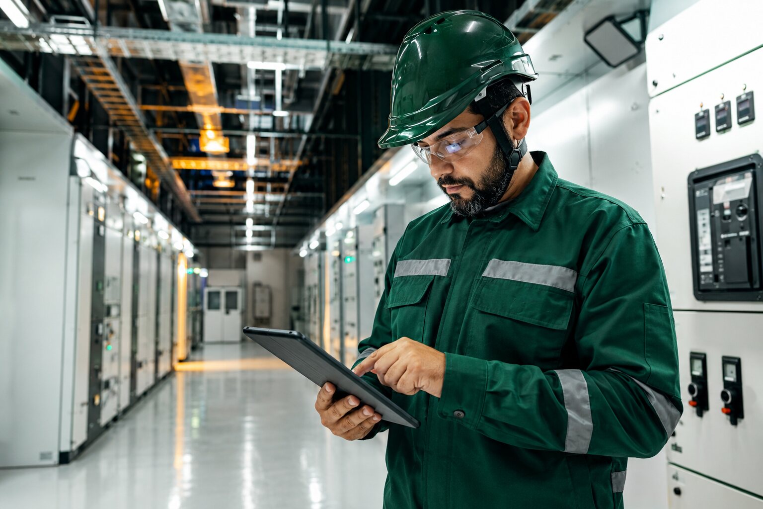 Engenheiro eletricista em inspeção técnica